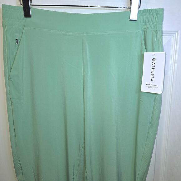 Athleta Brooklyn Legacy Jogger Pants Sz 16T Mint Green Lightweight Unlined $98 - Picture 7 of 16